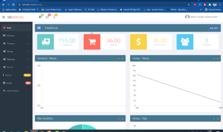 Sistema de Compras y Ventas Desarrollado en PHP 8 – Laravel 10 y MySQL